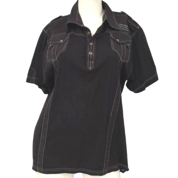 Men's Black Clutural Revolution Top size Large - Picture 1 of 7